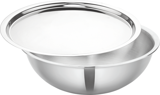 Denote Triply Stainless Steel Tasla With  Stainless Steel Lid