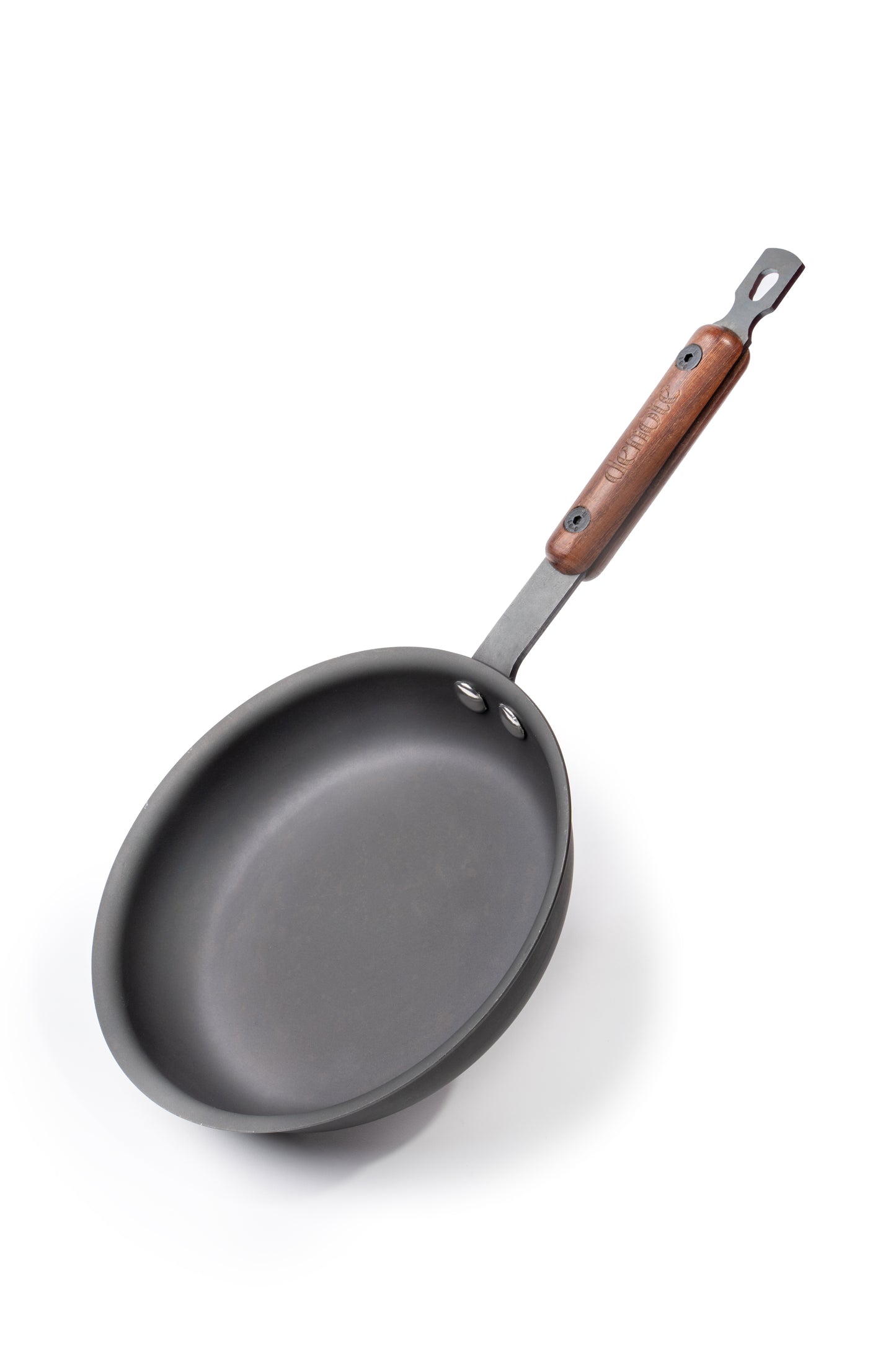 Denote Carbon Steel (Iron) Fry Pan & Wooden Handle