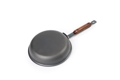 Denote Carbon Steel (Iron) Fry Pan & Wooden Handle