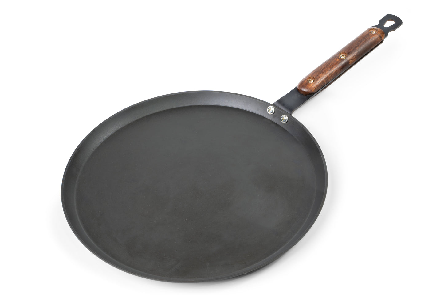 Denote Carbon Steel (Iron) Dosa Tawa & Wooden Handle