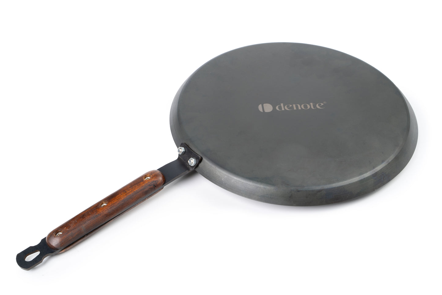 Denote Carbon Steel (Iron) Dosa Tawa & Wooden Handle