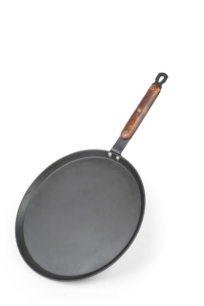 Denote Carbon Steel (Iron) Dosa Tawa & Wooden Handle