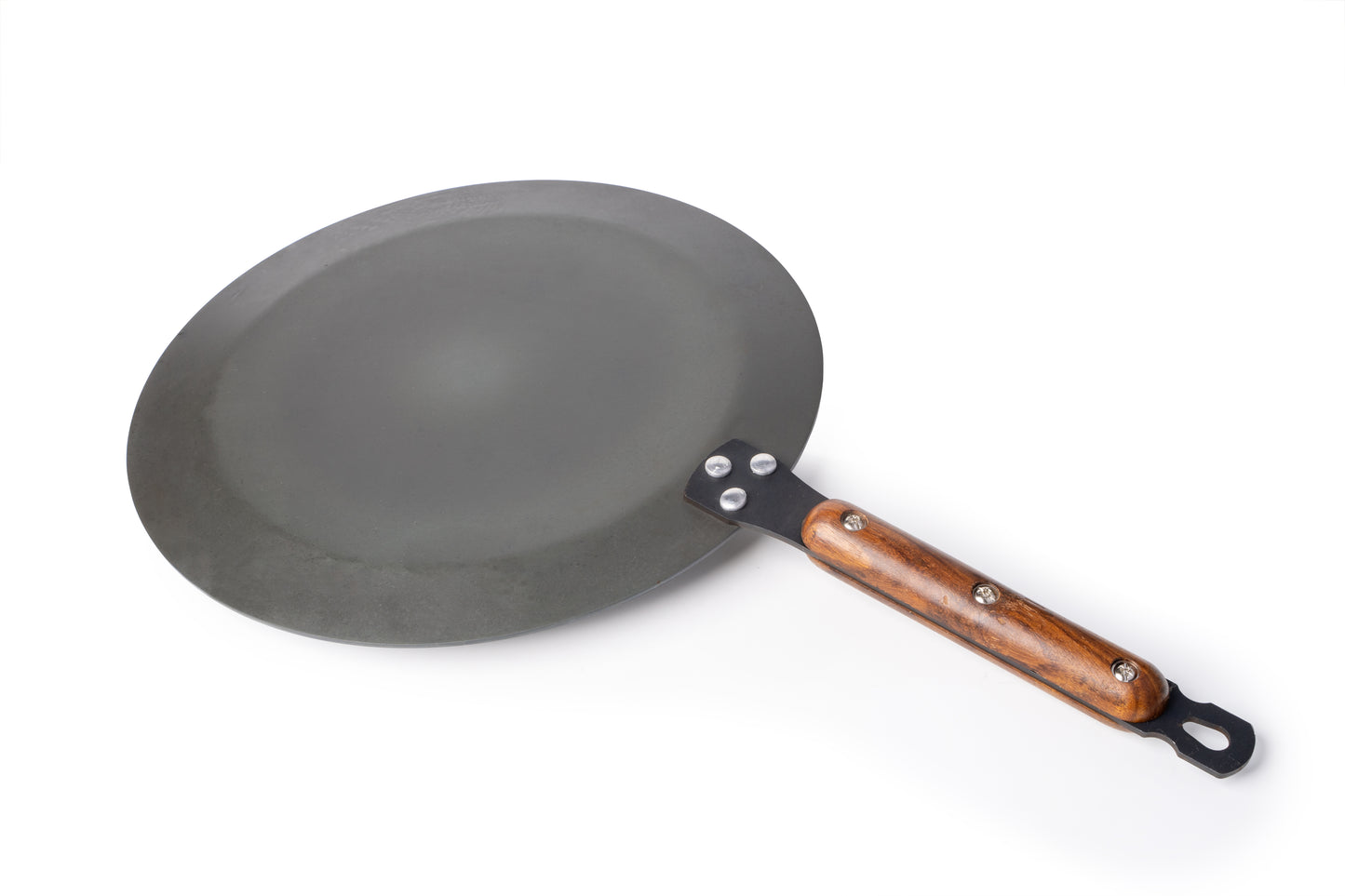 Denote Carbon Steel (Iron) Roti Tawa & Wooden Handle