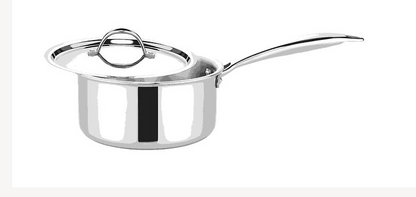 Denote Triply Stainless Steel Saucepan with Stainless Steel Lid